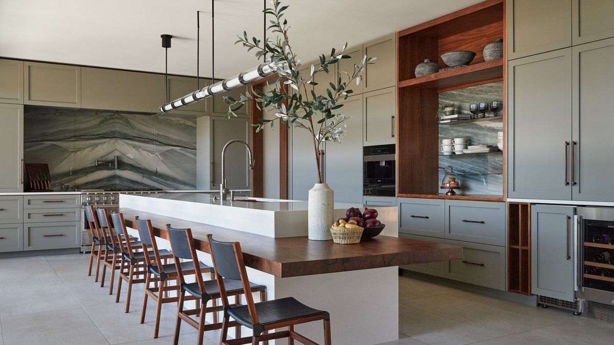 River Residence Kitchen Blends Beauty and Function - river residence kitchen