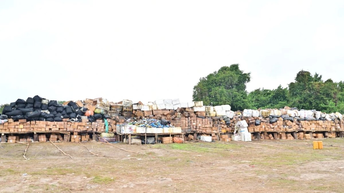 NDLEA burns 330 tonnes of seized drugs in Lagos - seized drugs