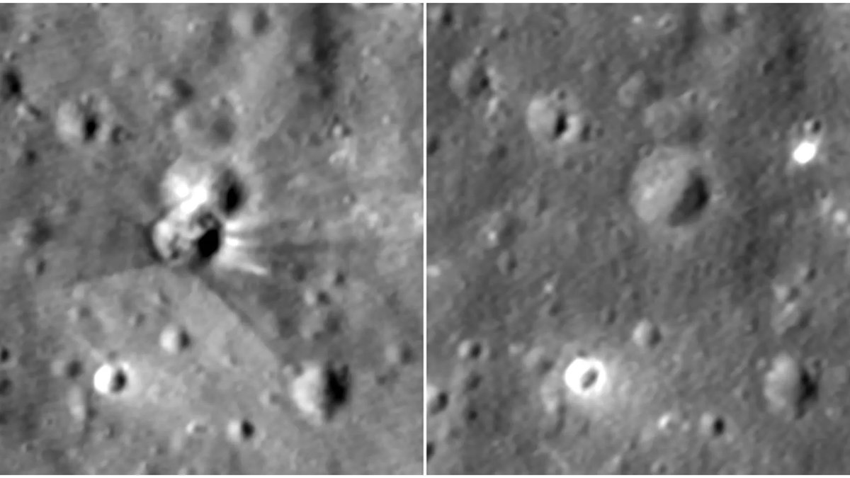 NASA finds SpaceX rocket’s moon crash site NASA finds SpaceX rocket’s moon crash site - moon crash