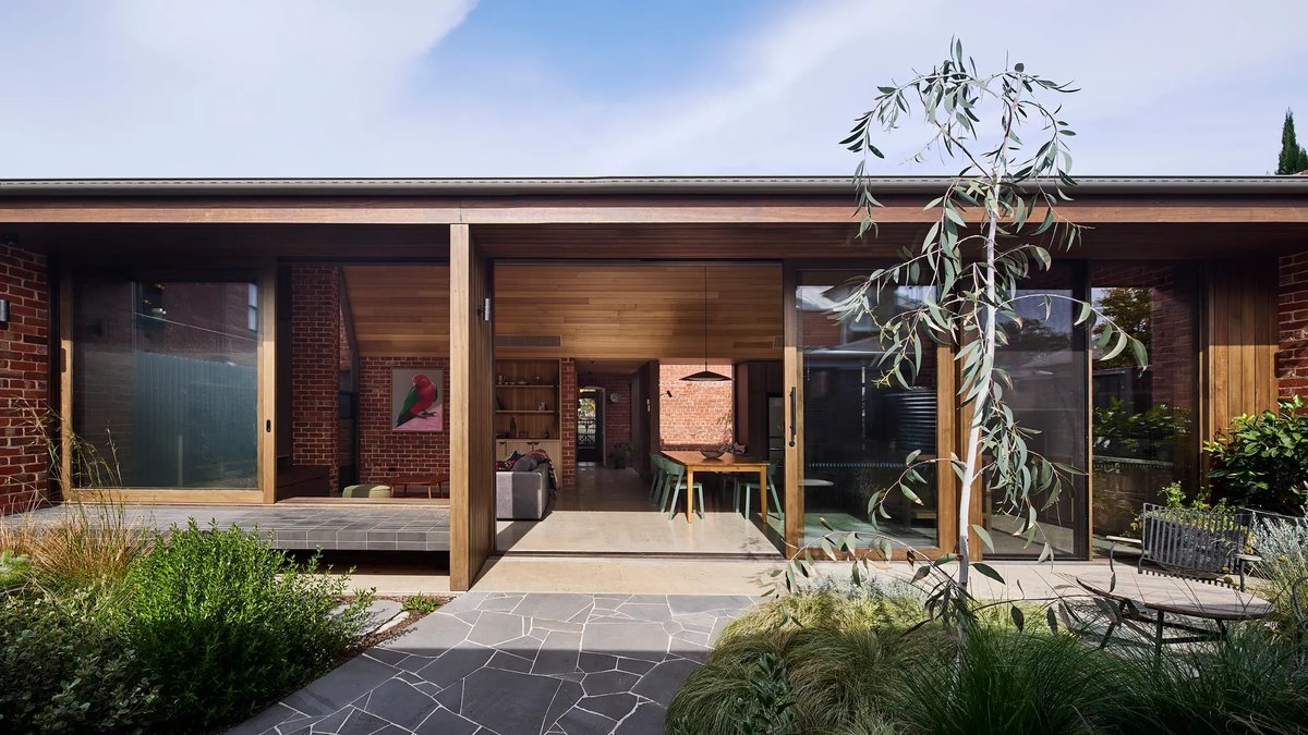 Bright addition breathes new life into brick home - brick home extension
