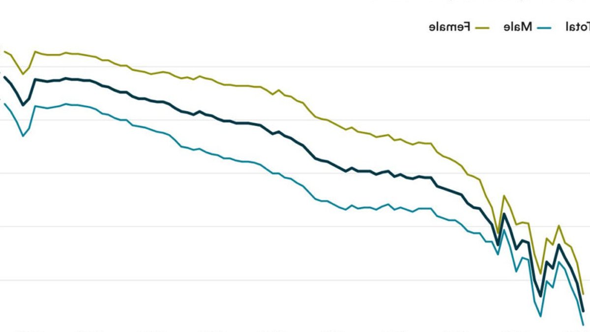 US life expectancy shows slight decline US life expectancy shows slight decline - life expectancy