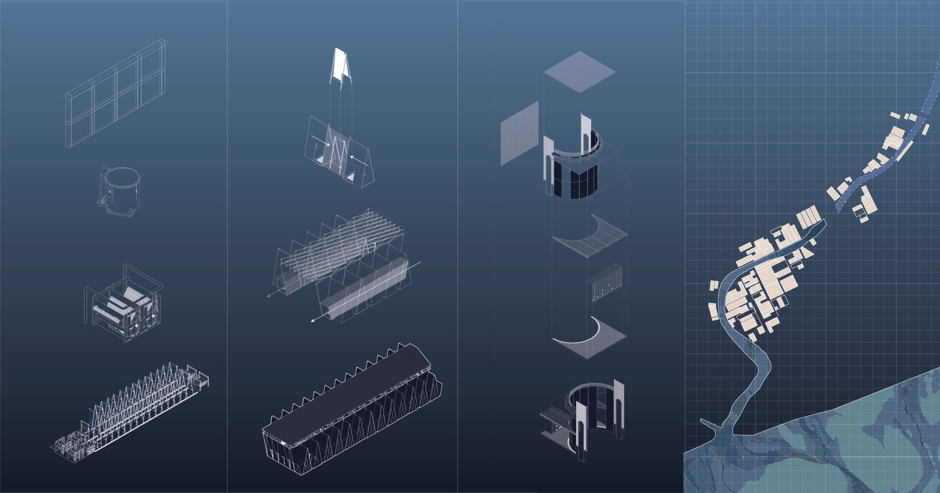 River Site Plan/The new interventions