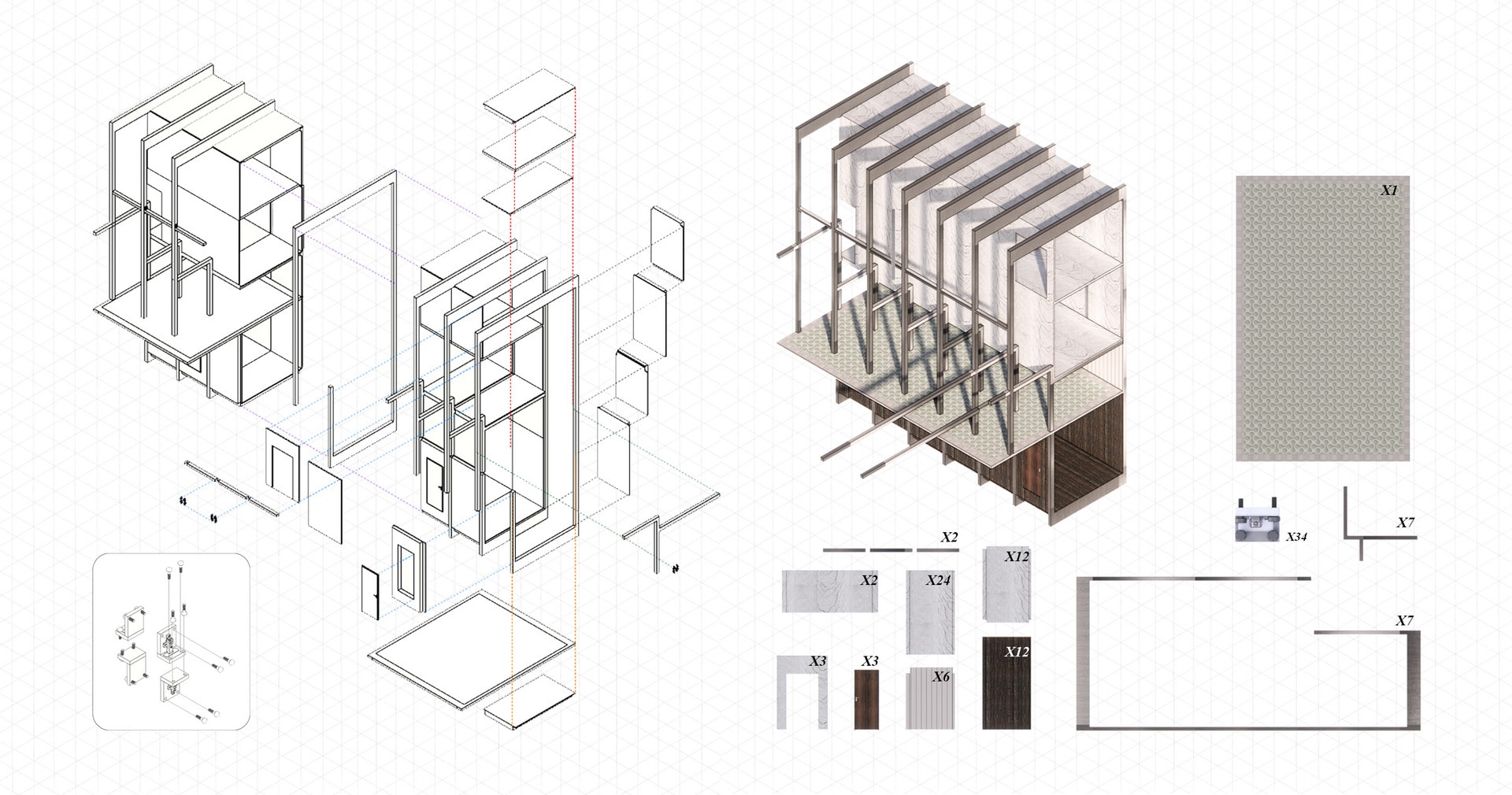 Each module is designed to be disassembled and assembled.