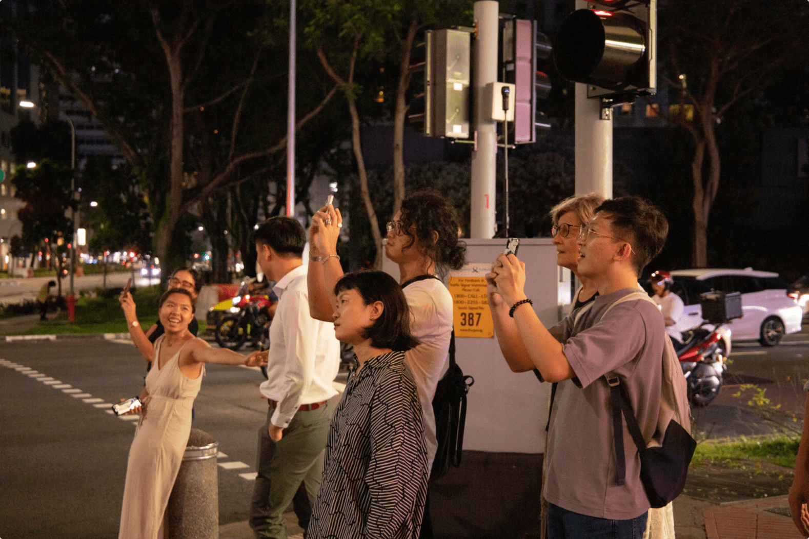 Eager onlookers