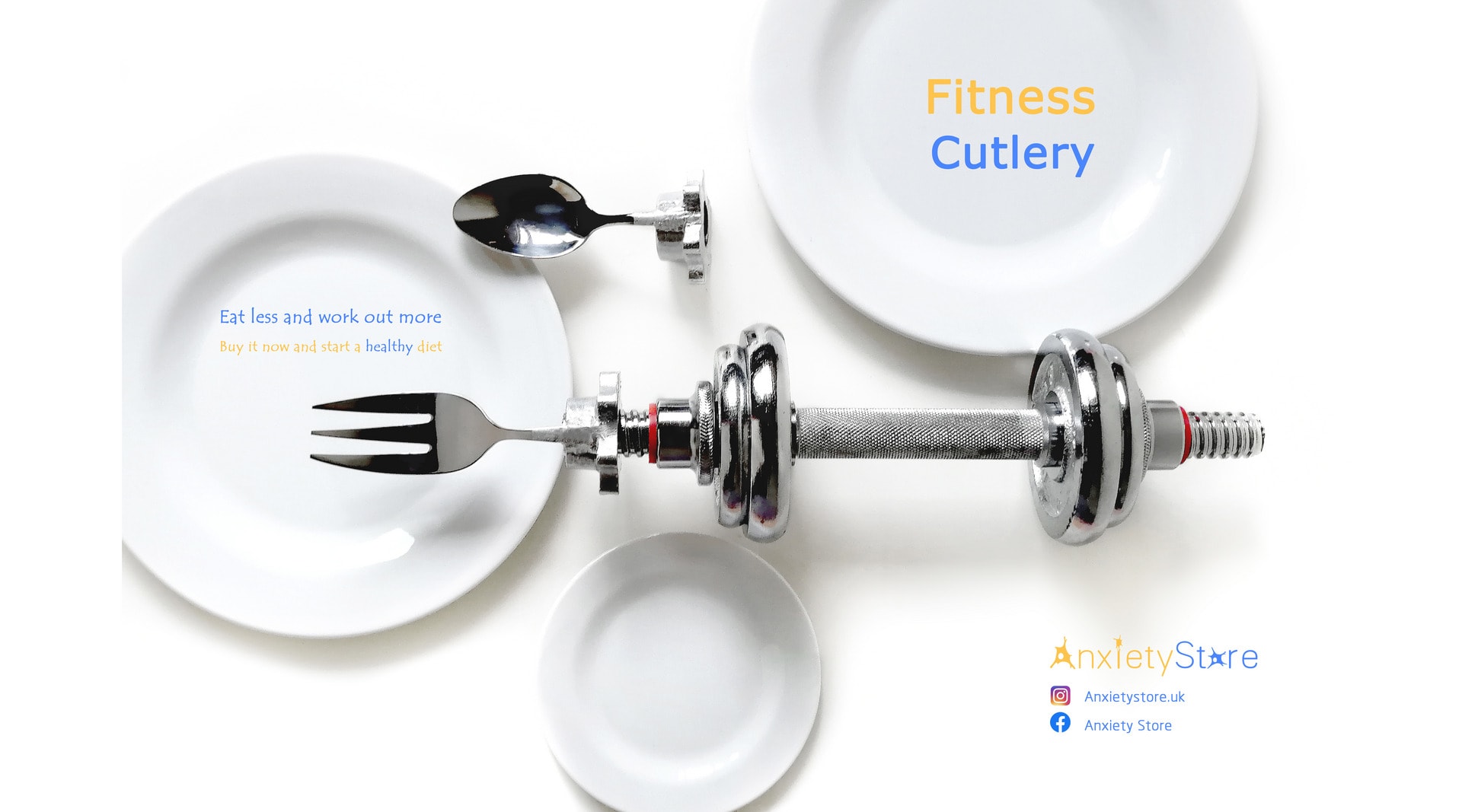 A poster of fitness cutlery