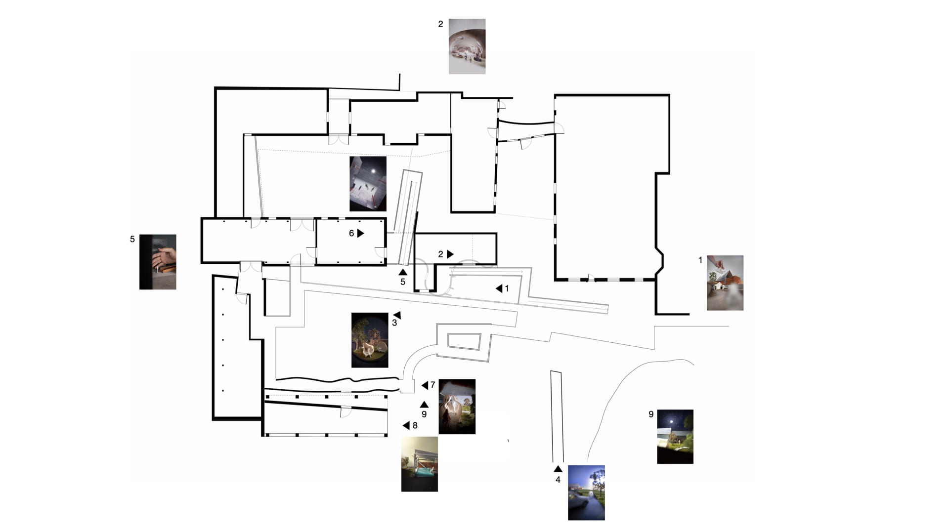 Floorplan with images from stories