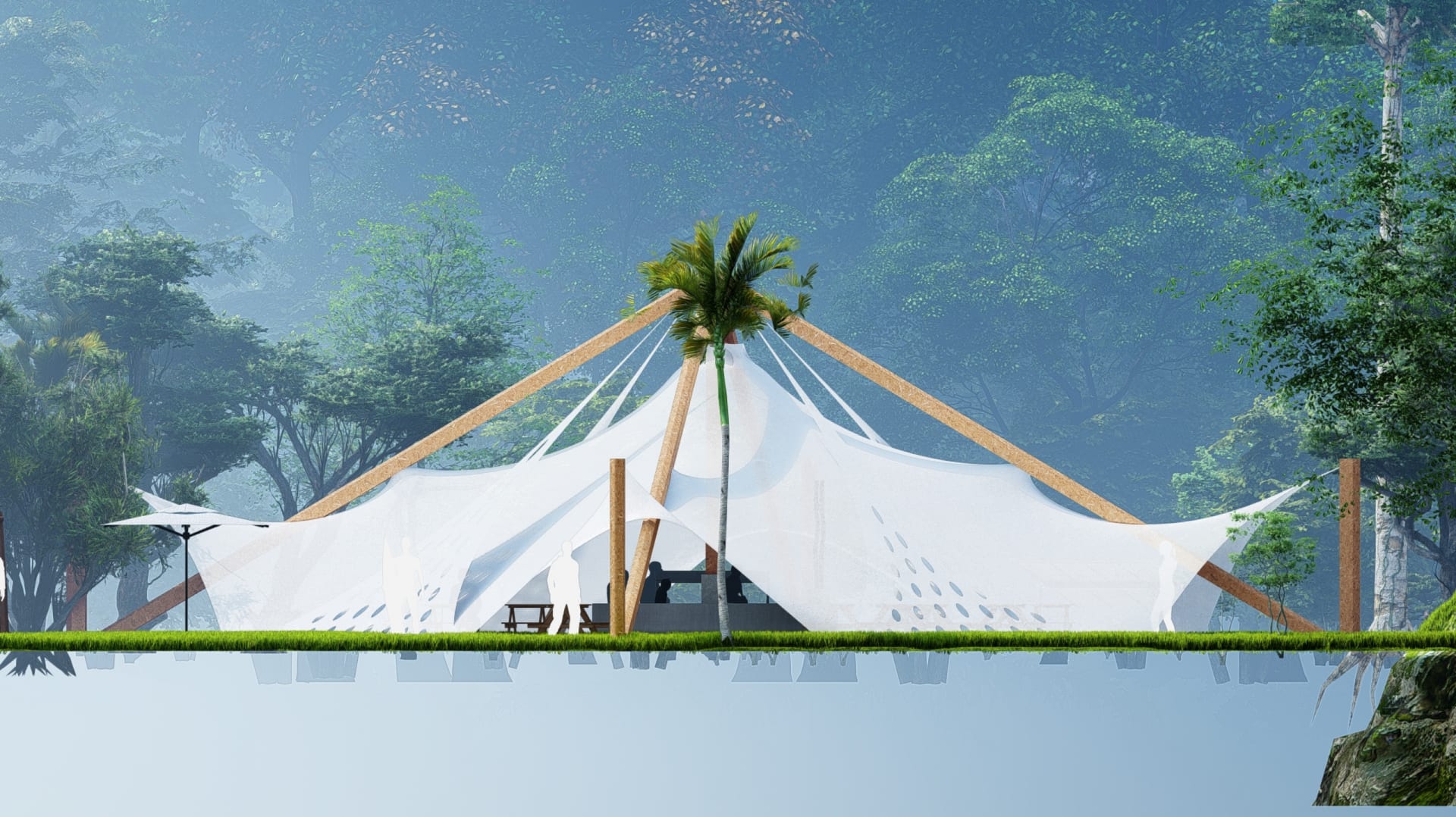 A Heatwave Modern Tent