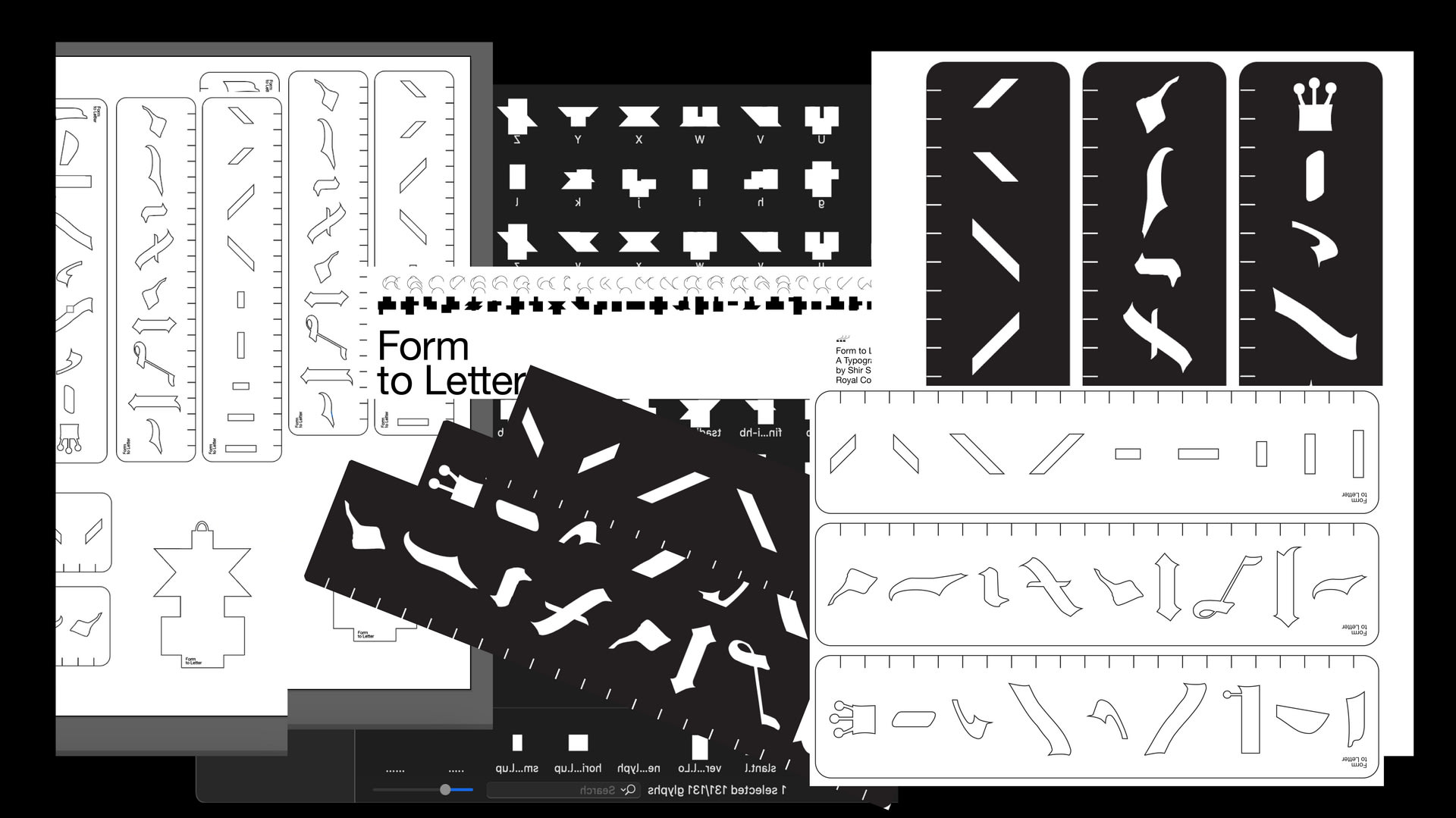 Form to Letter – A collection of materials from the project focusing on the Ruler