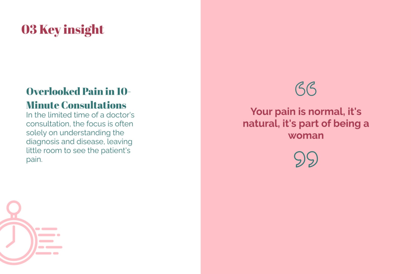 03 Key insight -  Overlooked Pain in 10-Minute Consultations 