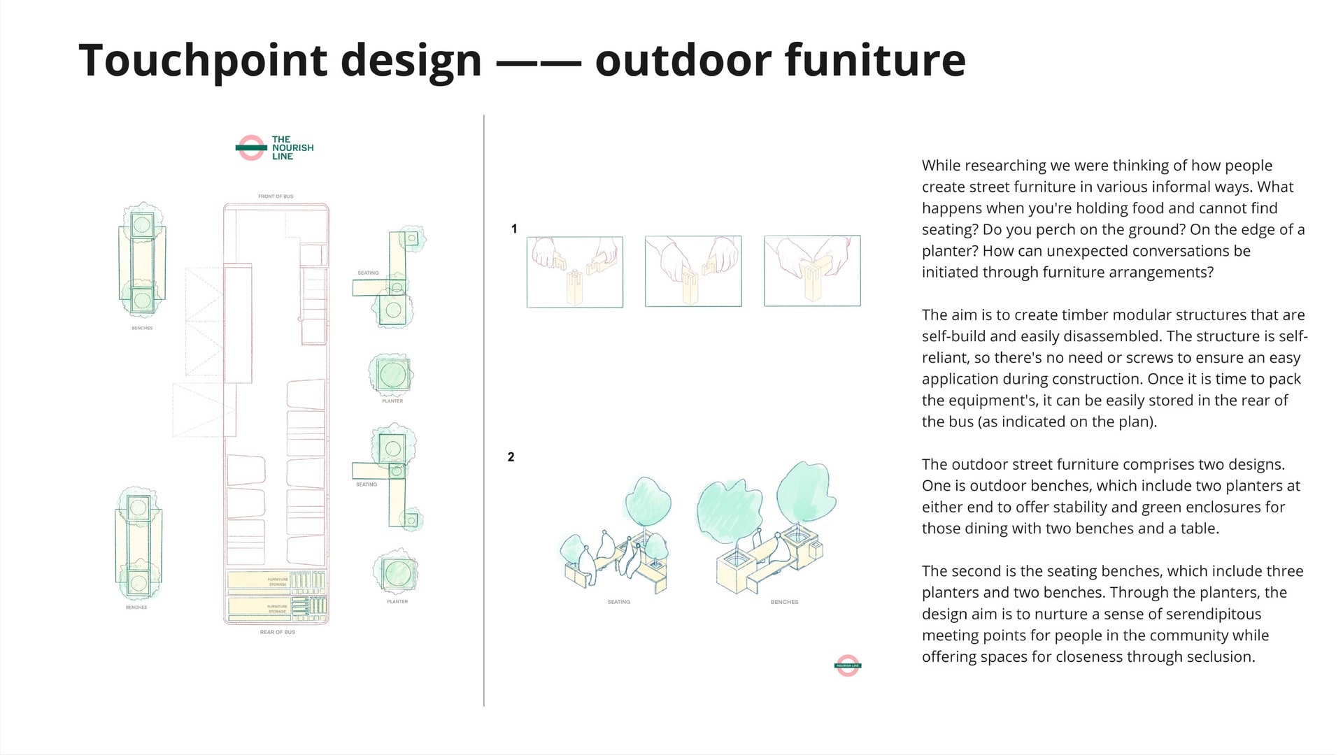 Flexible outdoor funiture