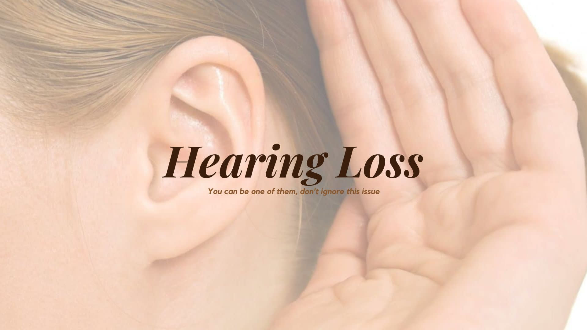 Work with the hearing loss community and raise public awareness of this health issue.