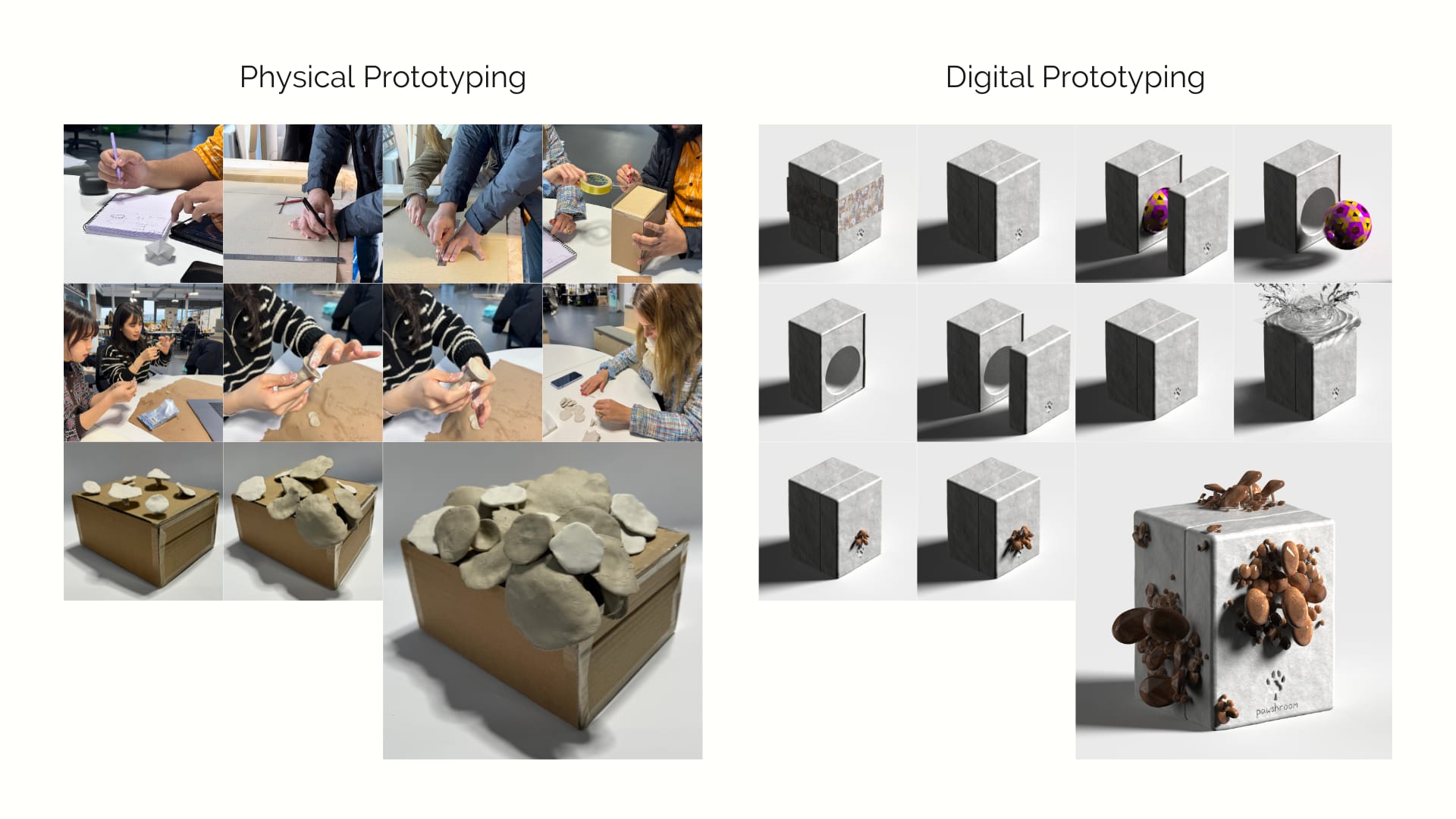 PAWSHROOM Physical & Digital Prototyping