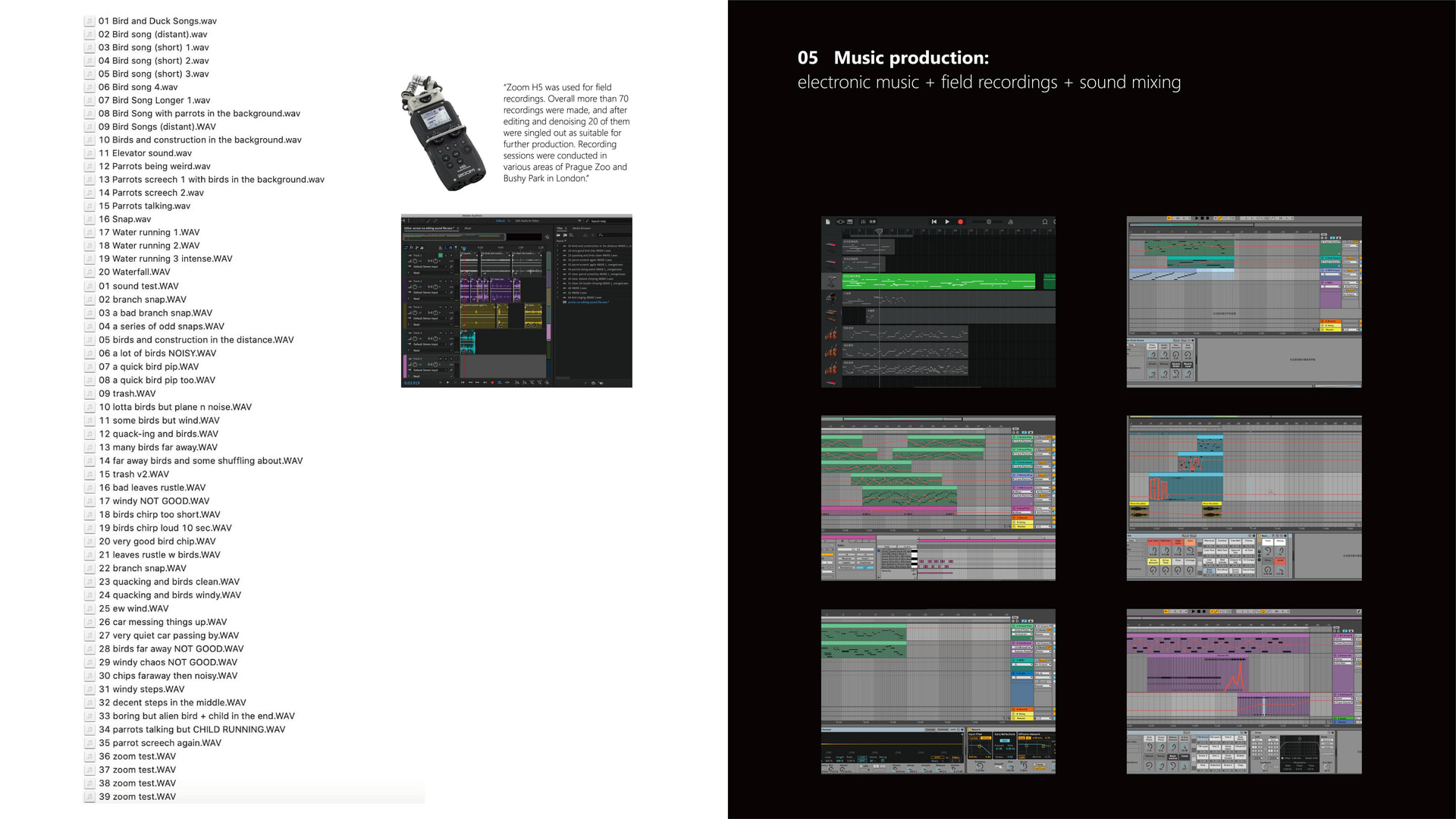 Work process page.