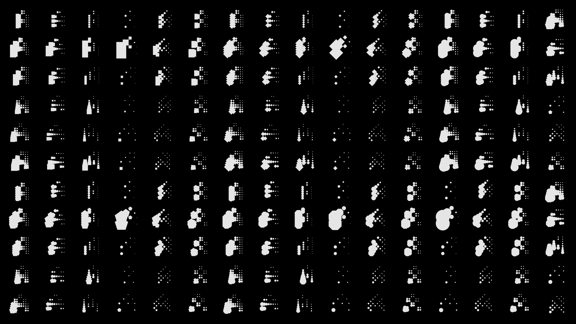 Dot matrix experiments