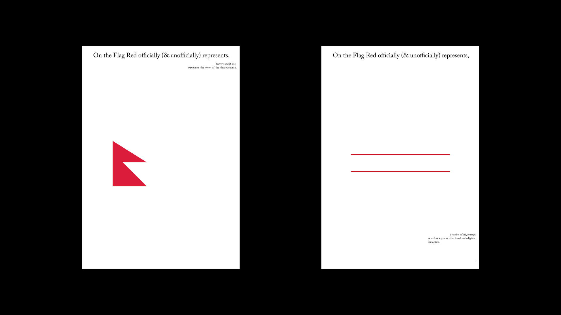 The Flag(s) (Red) (Nepal and Uzbekistan)