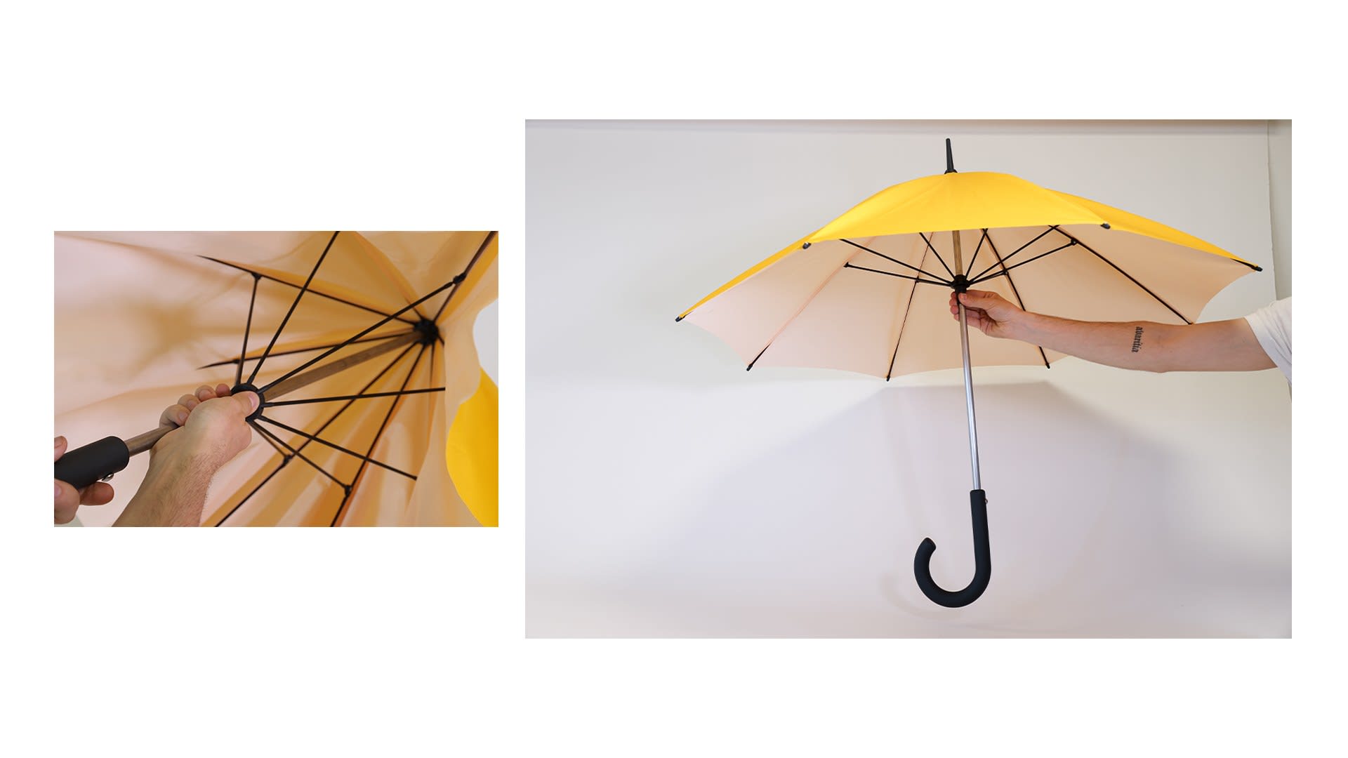 The final umbrella with the removable canopy included.