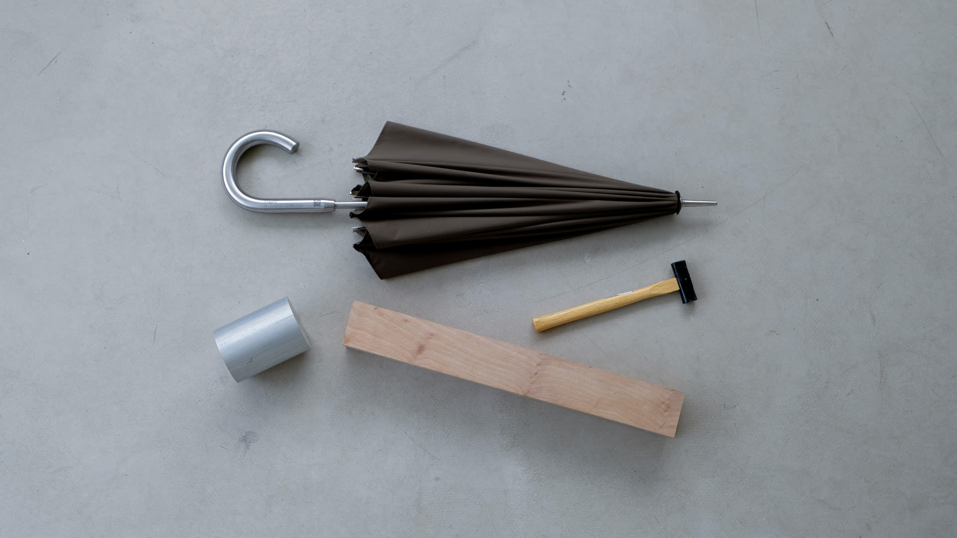 Made to last objects are often energy & resource hungry in production and the Durable umbrella is designed to reflect this.