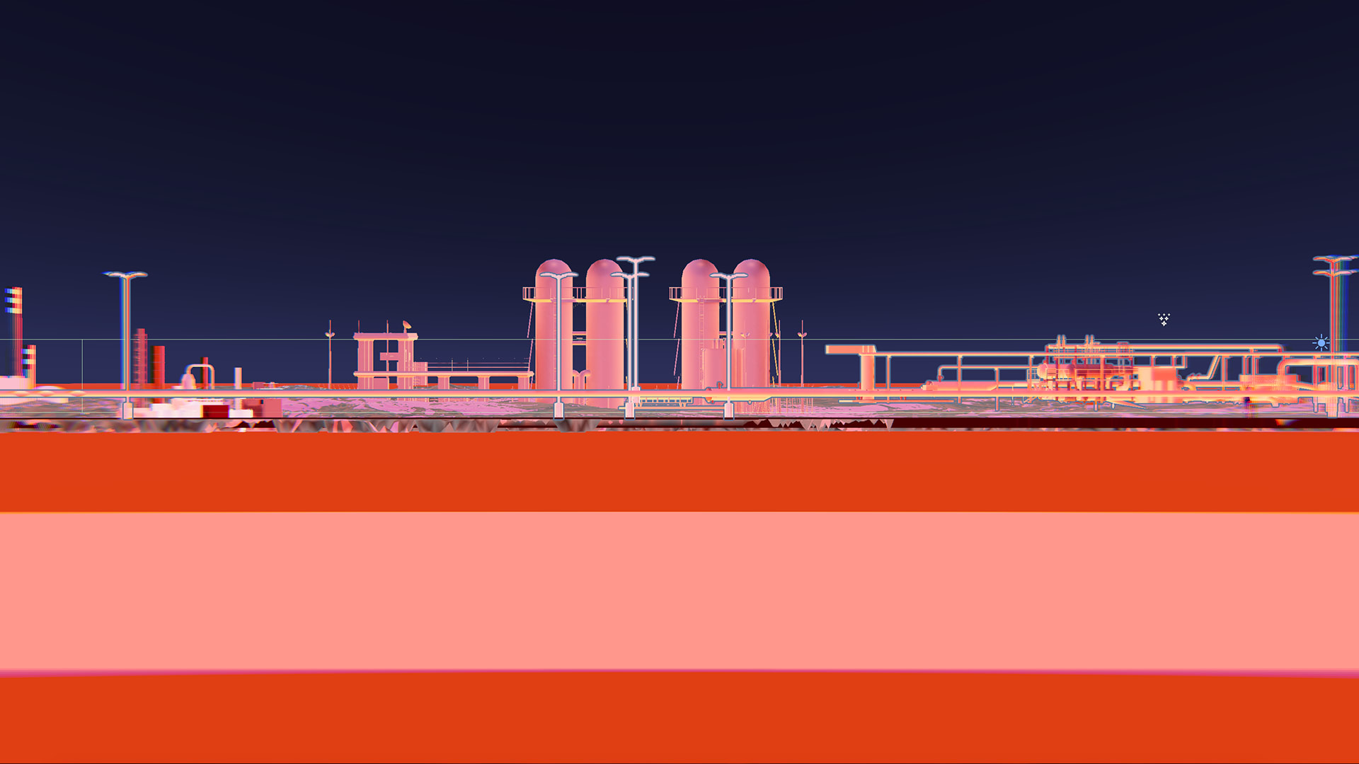 section through the gas field