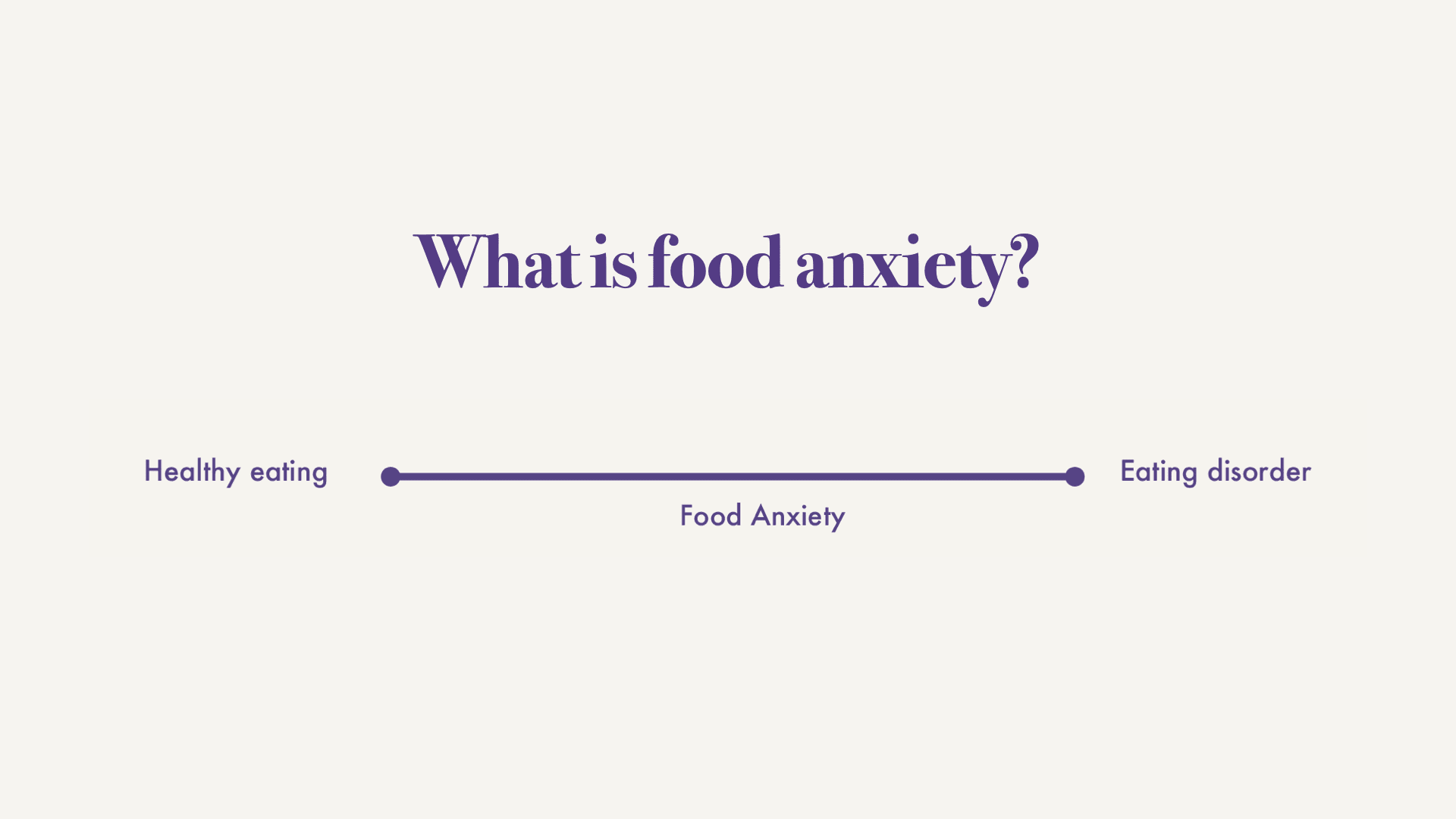 Food anxiety is one of the most important early warning signs of an eating disorder.