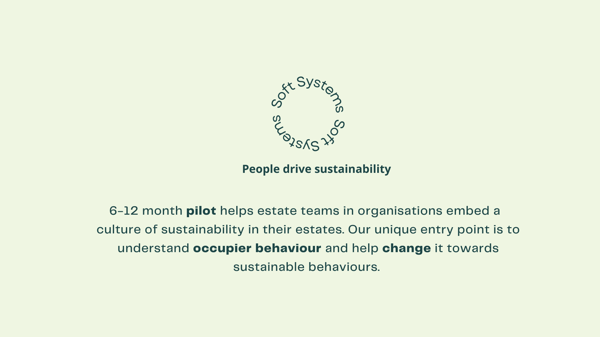 Estate teams and occupiers are taken on a process of co-creation that makes sustainability relevant and relatable to occupiers and empowers estates to take ownership of the pilot. Occupiers design sig