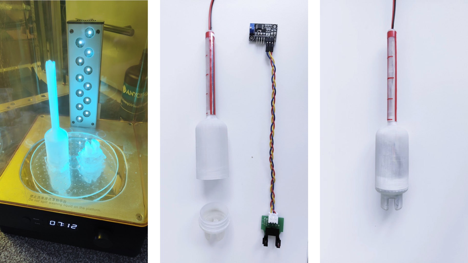 Making process of the turbidity and salinity hydrometer