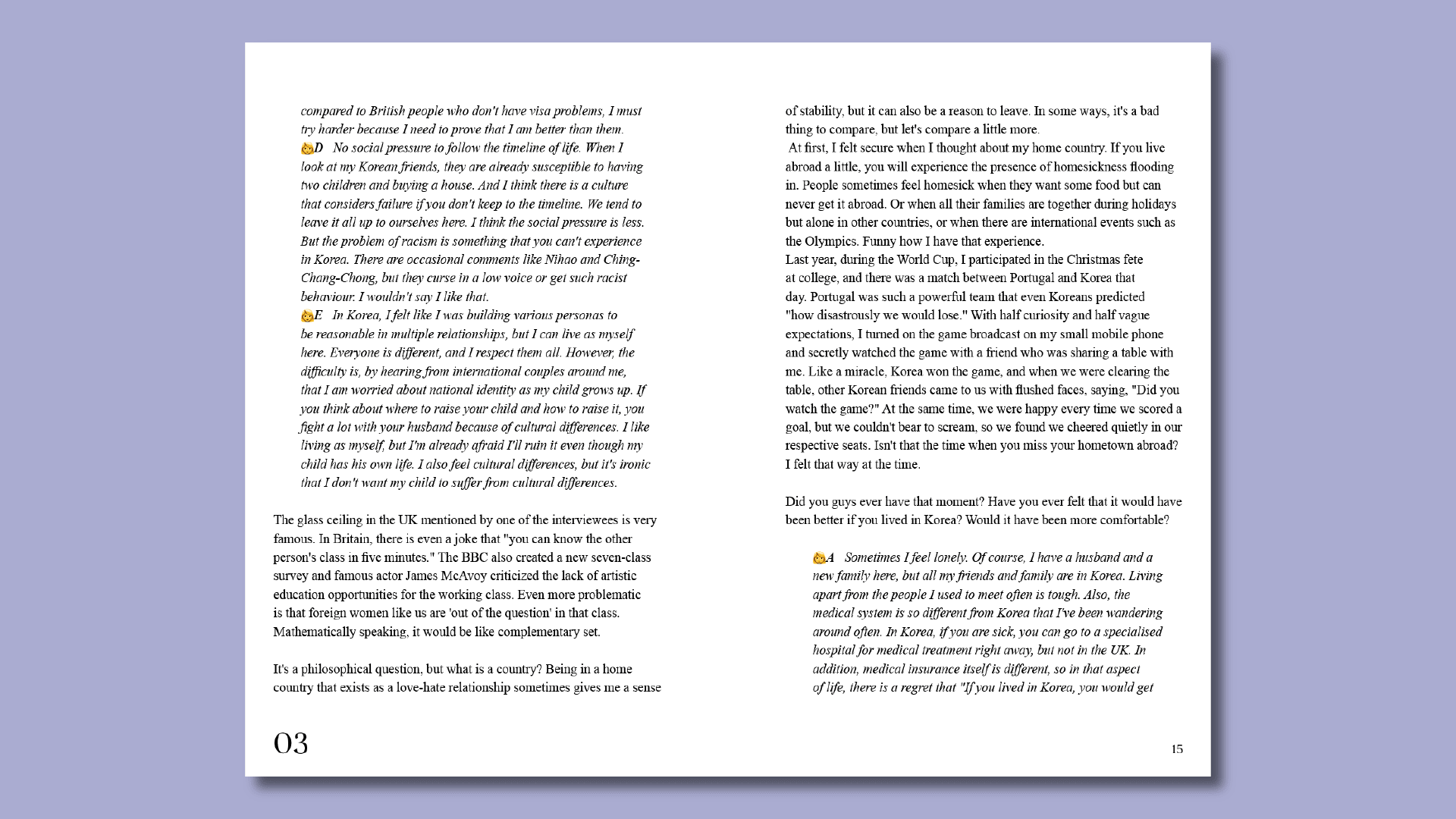 Detailed inner page of book part 3 in English