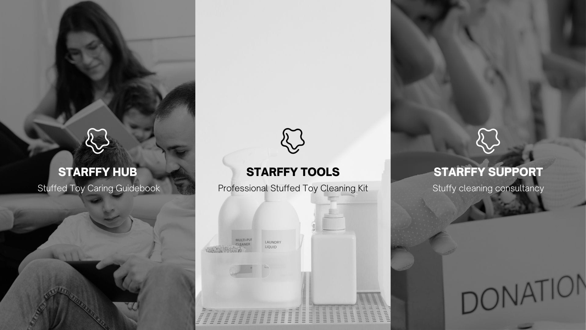 Three parts of our offerings. STARFFY hub, STARFFY tools, and STARFFY support