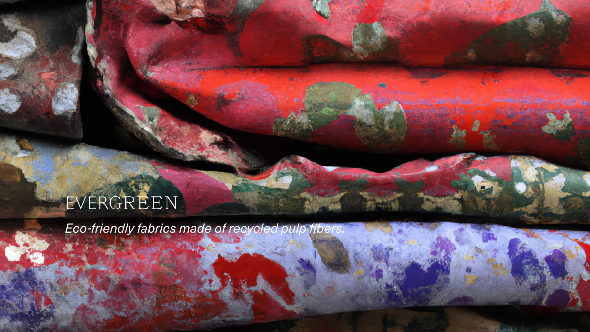 evergreen: eco-friendly fabrics made of recycled pulp fibers