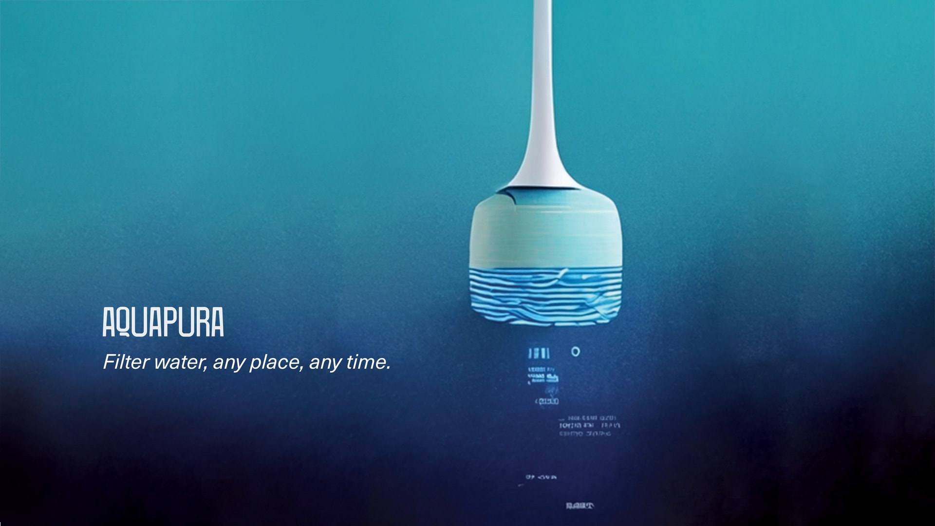 Aquapura: filter water, any place, any time.