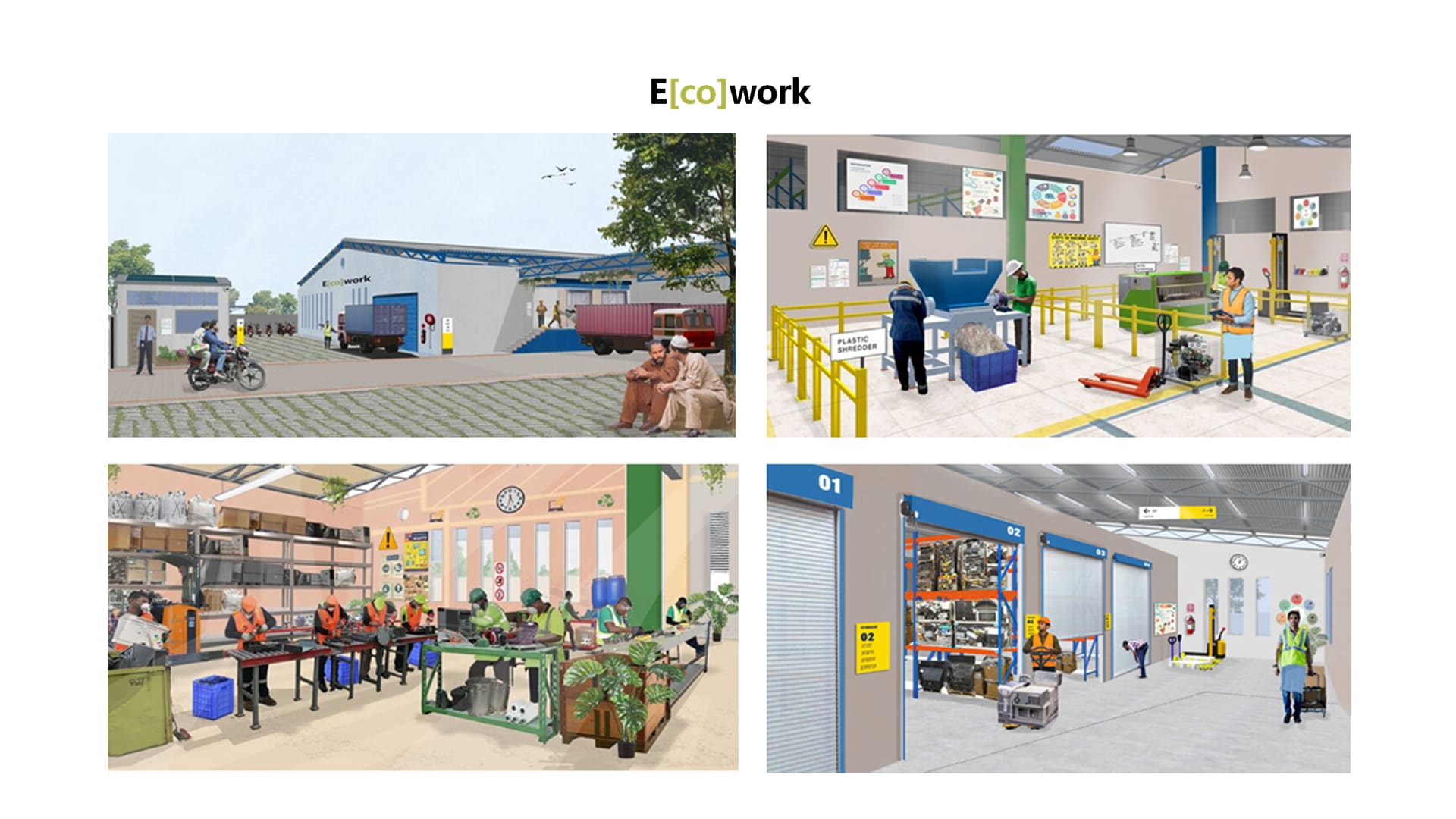 Concept Images of How an E-waste Recycling Plant Will Operate