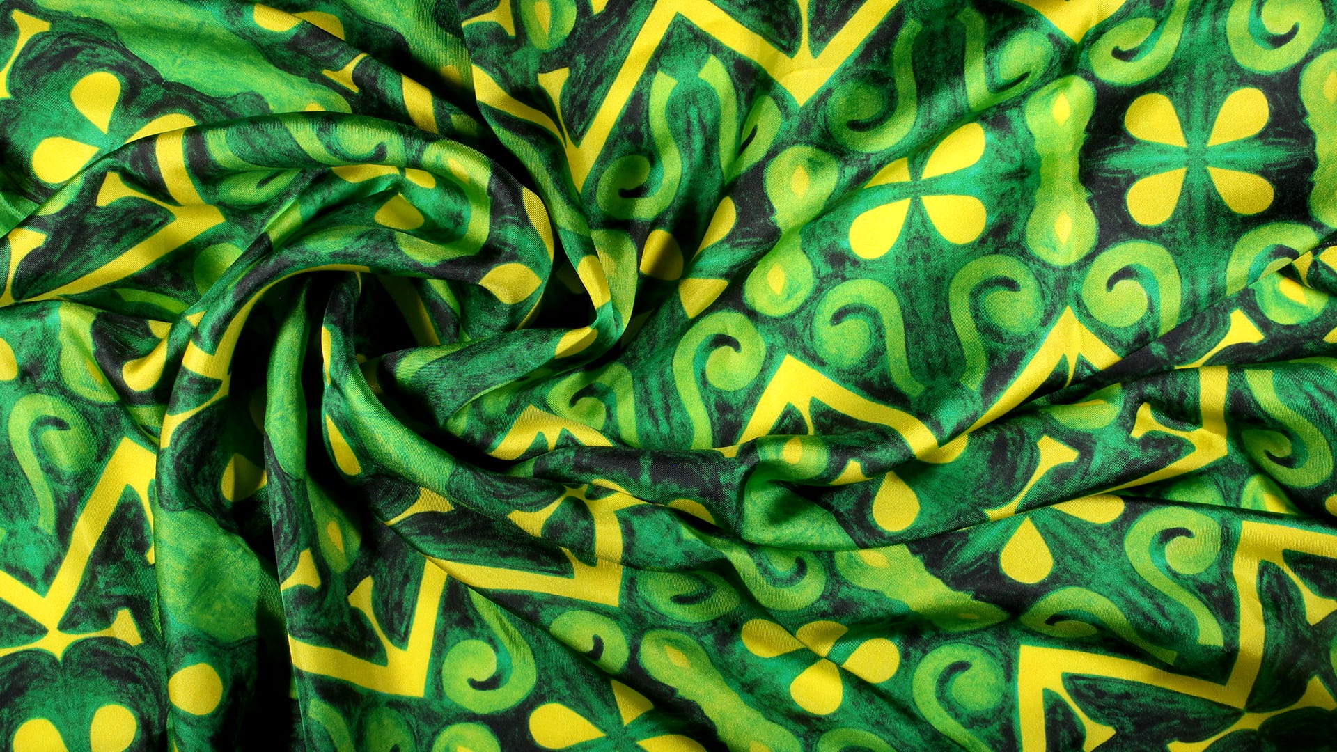 Pattern 6. The Island Between Pattern Collection. 100% Silk Twill Weave. 