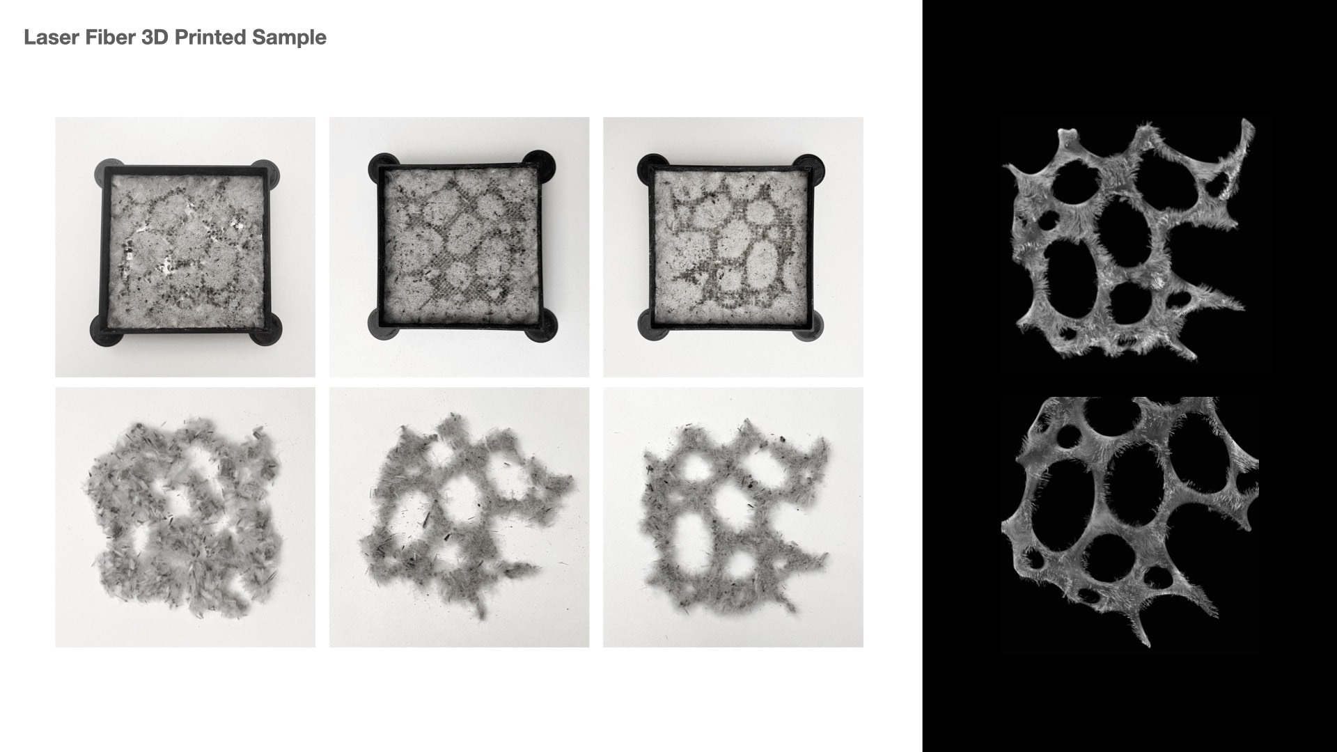 Laser Fiber 3D Printed Sample