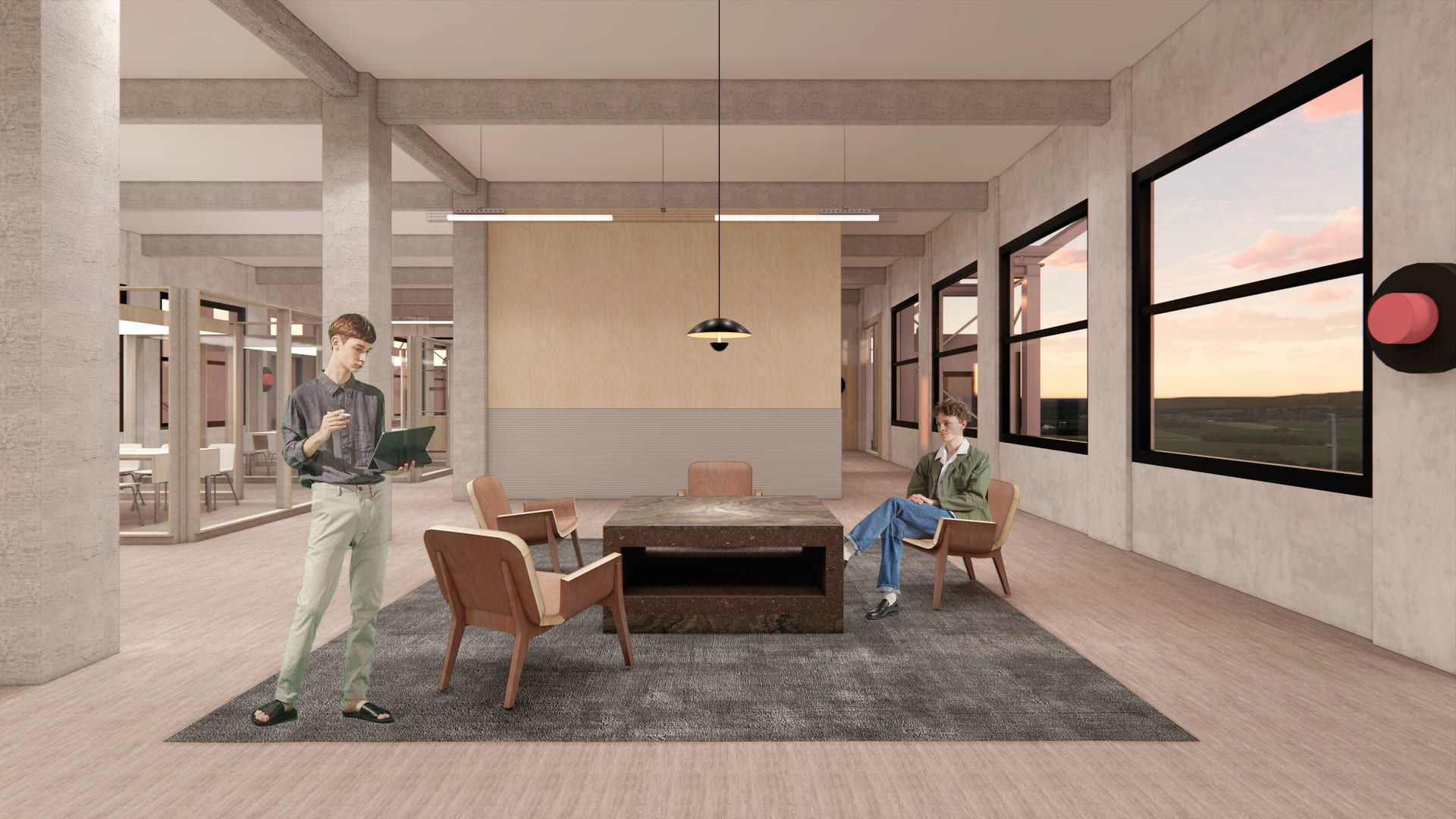 Cafe space rendering