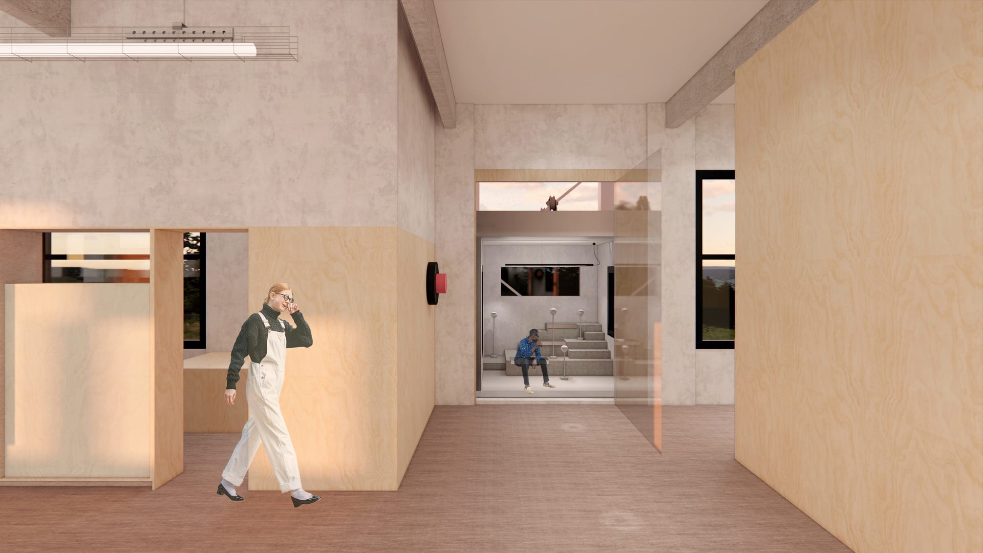 Smoking area rendering