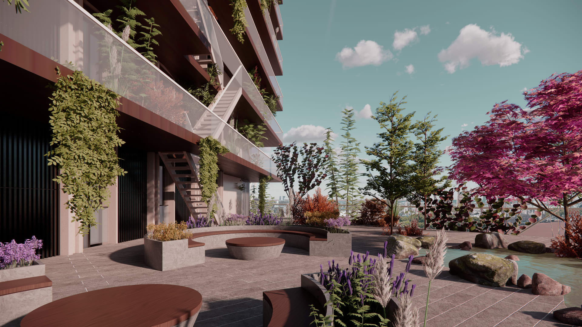Render of retrofit design interior view