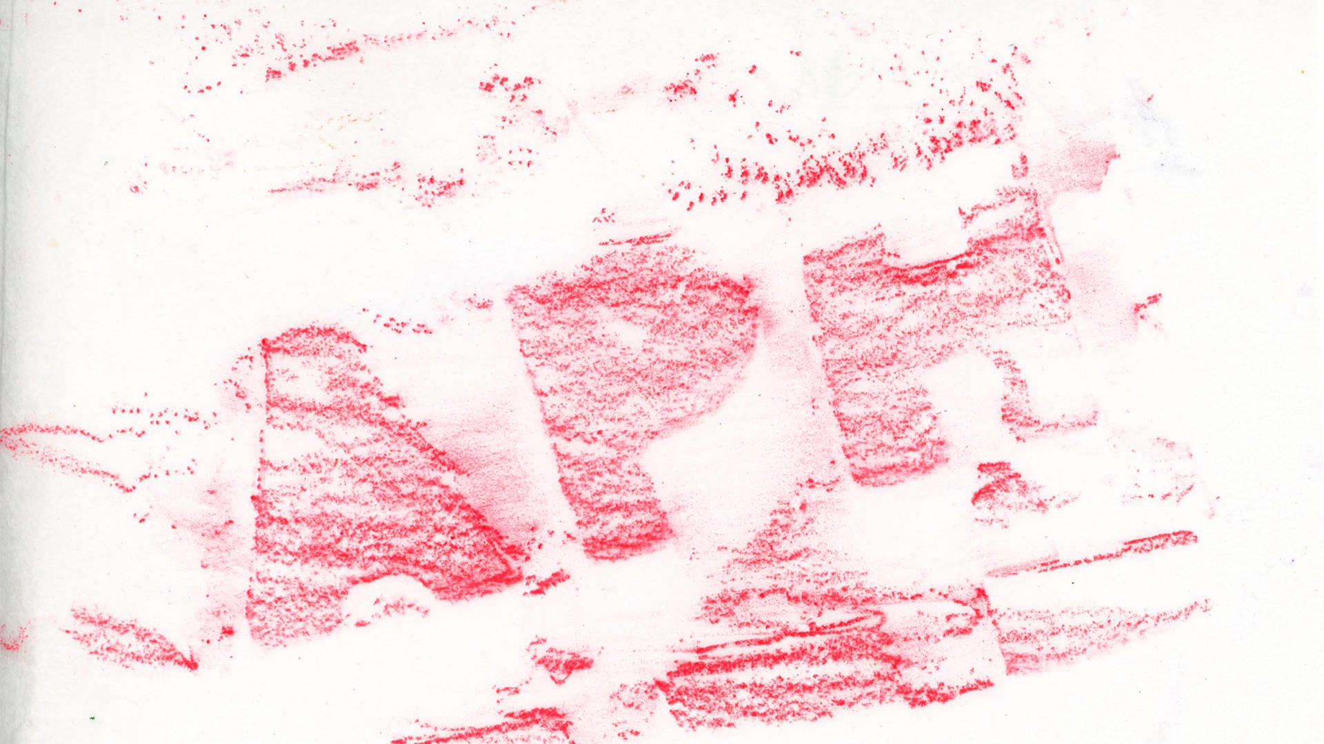 Texture collected at Shepherd's Bush Market through frottage, color pencil on paper
