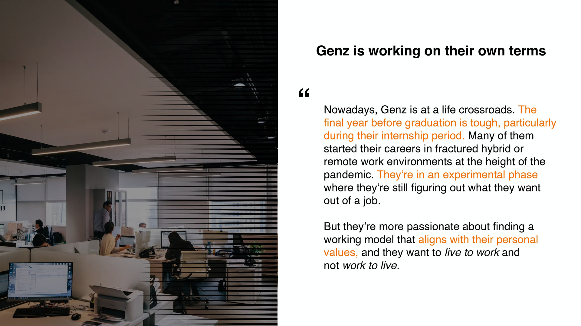 Genz is working on their terms