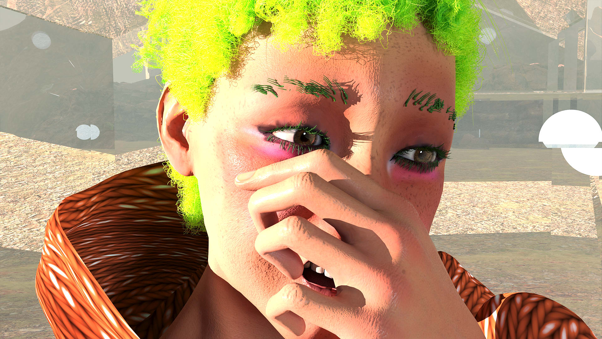 A sneez woman