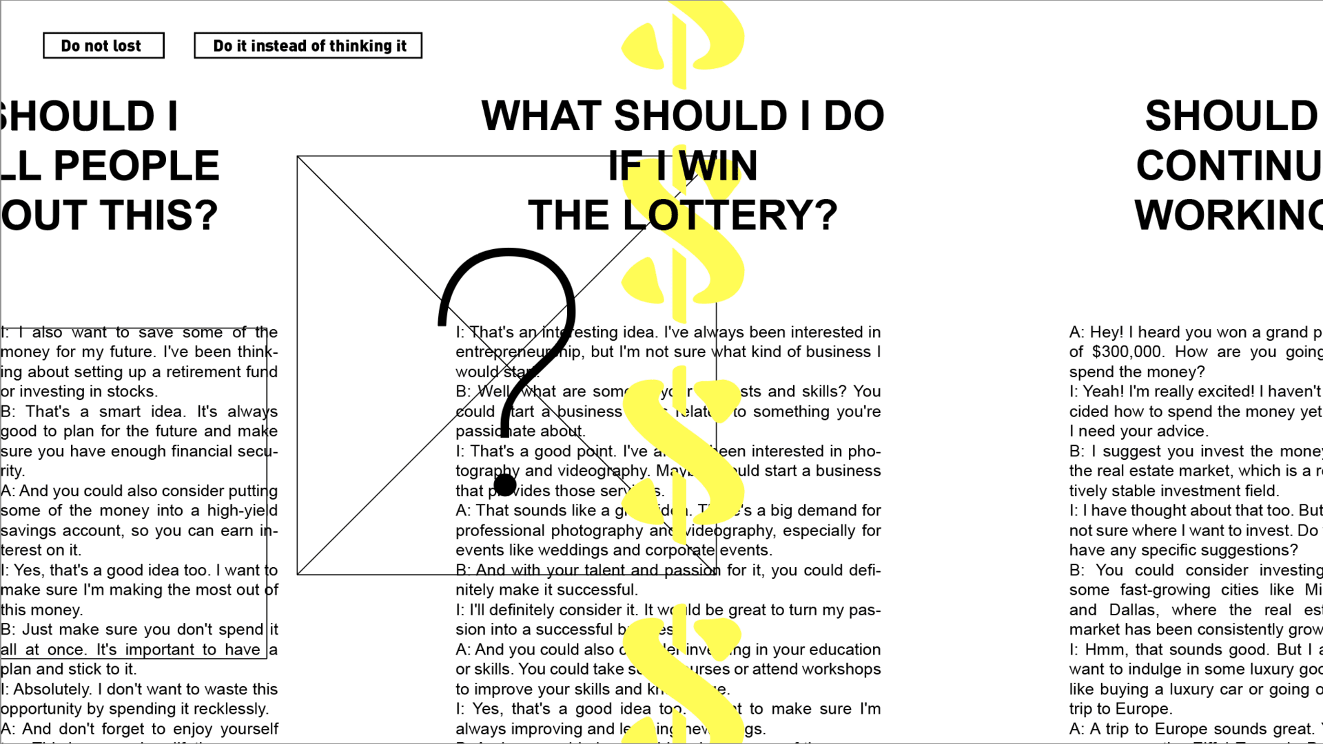 What should I do if i win the lottery.