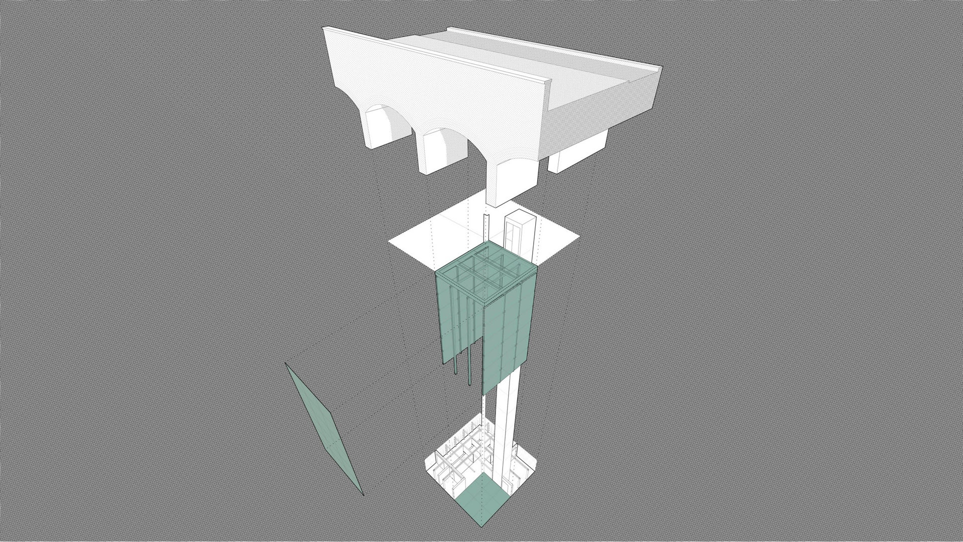 Spatial Composition Two - Archive Tower