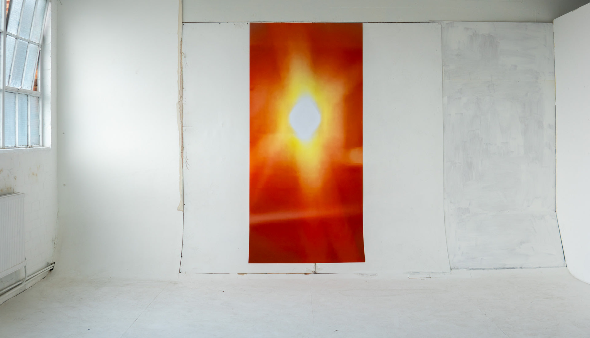 Mounted on wall print size: 200cm x 100cm, title: Sunny
