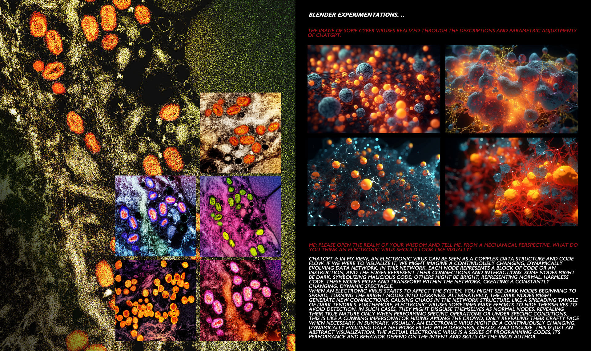 Electron Virus Alienation Digital experiments