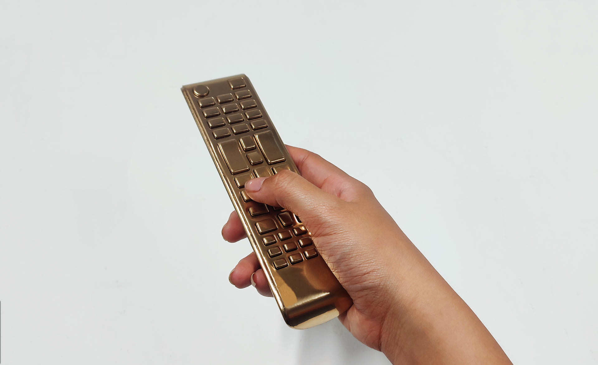 A golden remote control 