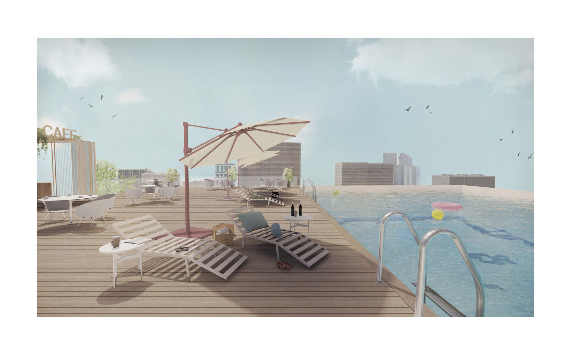 View_ Rooftop swimming pool