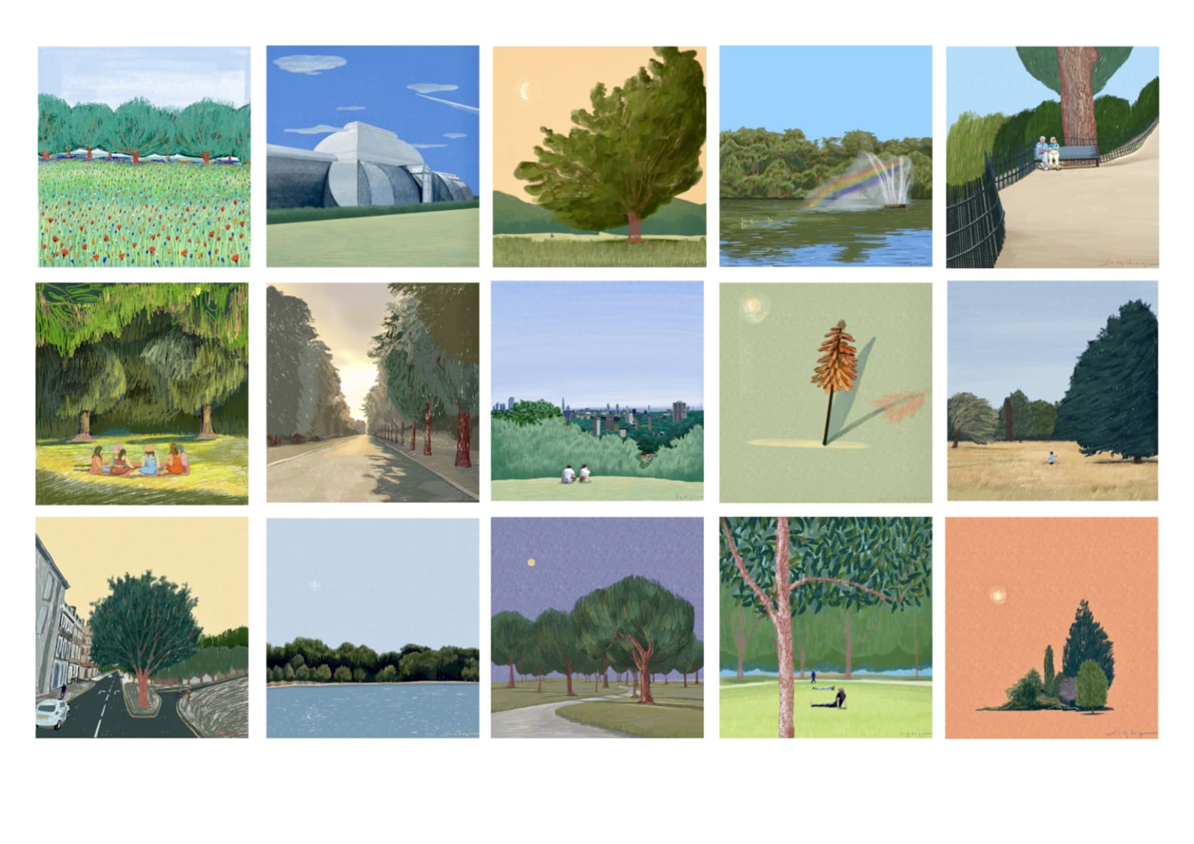 Project: Captured Scenes: Episode1 - 15, documents and illustrates Ine's perspectives on the beauty of nature.