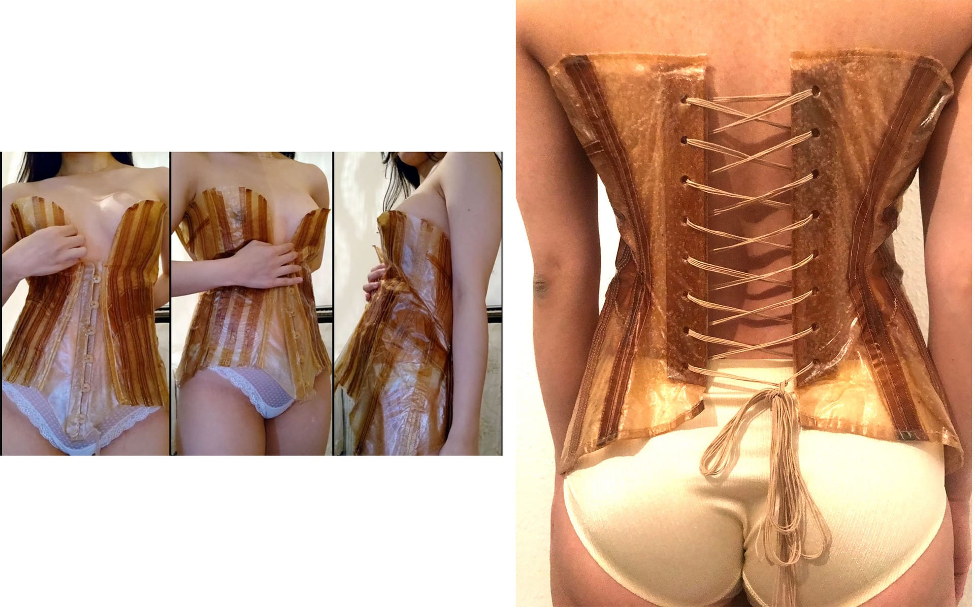 Seaweed corset fitting