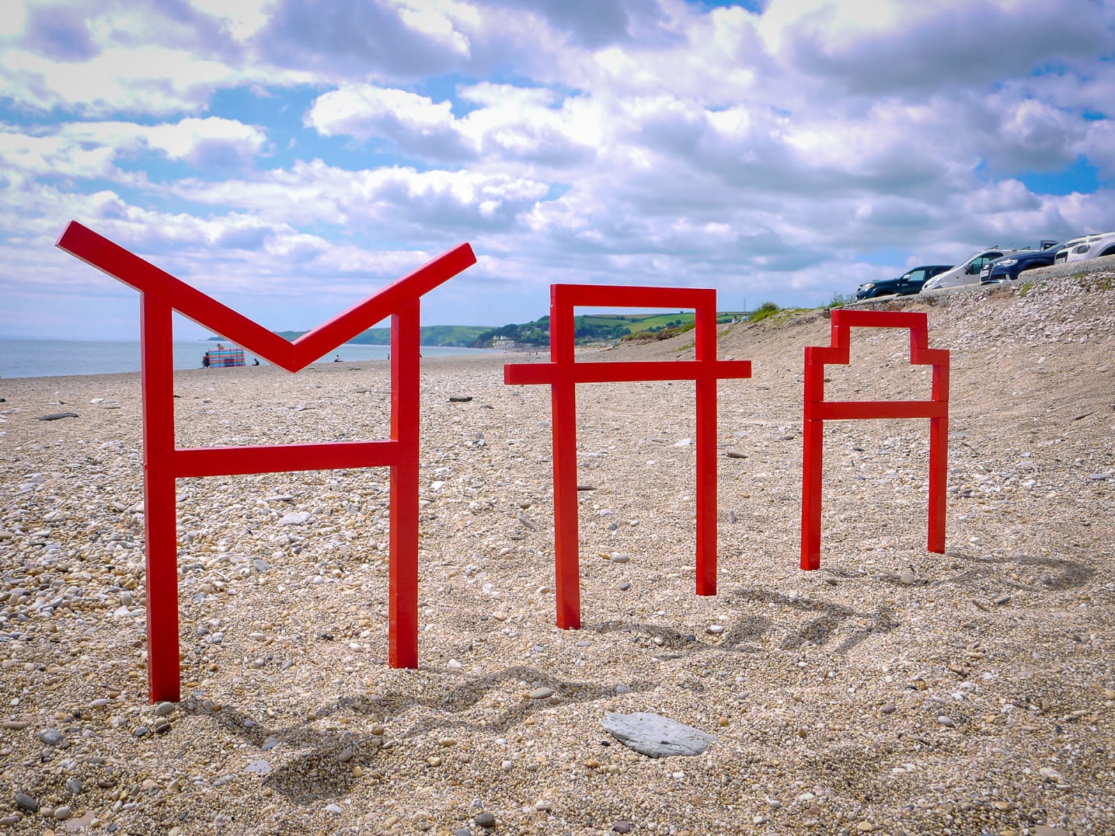 Torii at Slapton Sands, wood