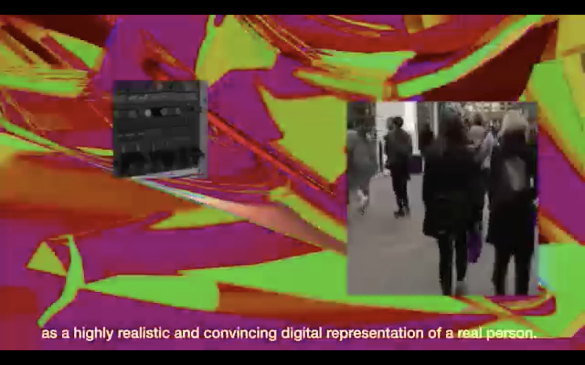 deepfake highly realistic representation of a real person