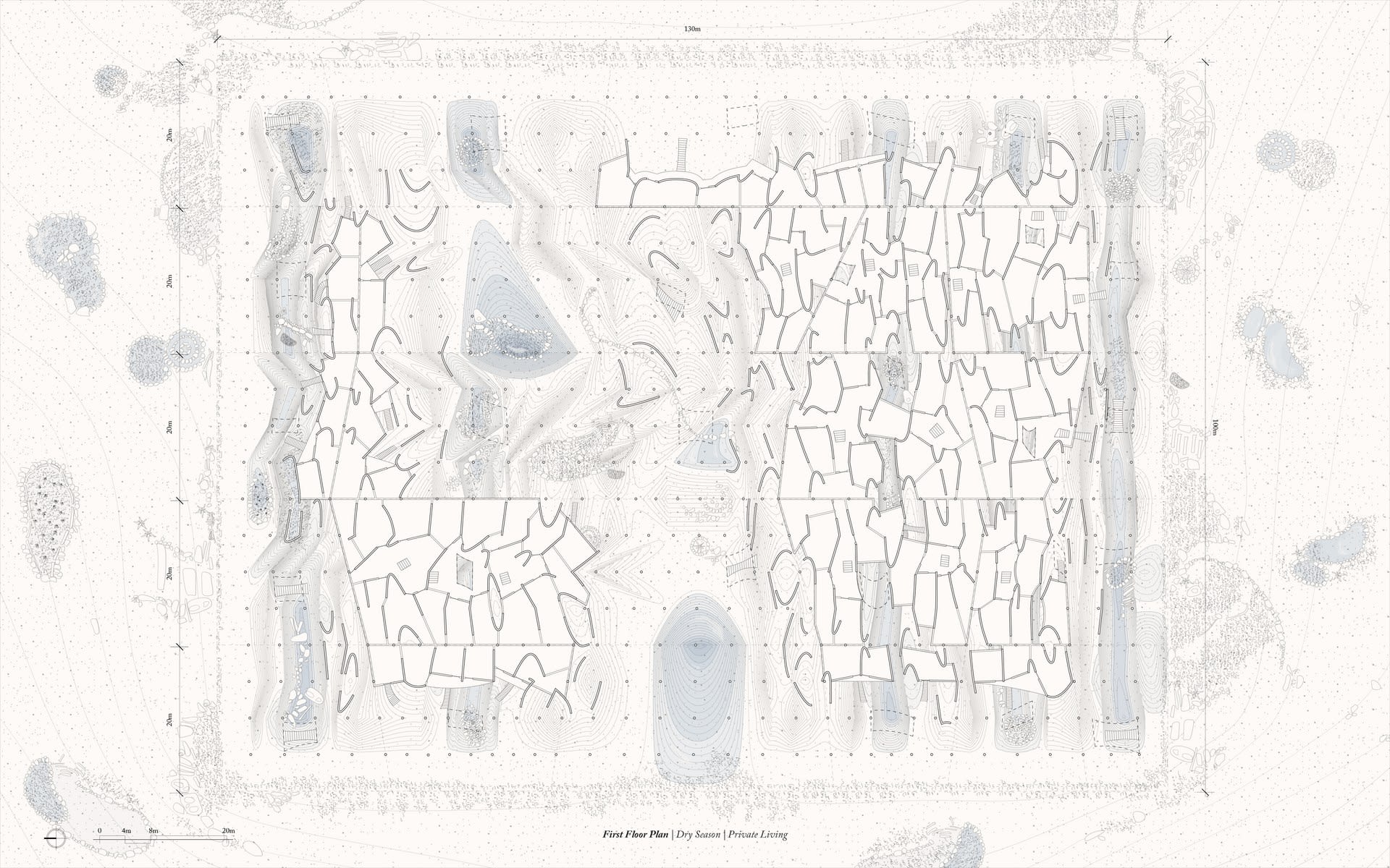 First Floor Plan in Dry Season 