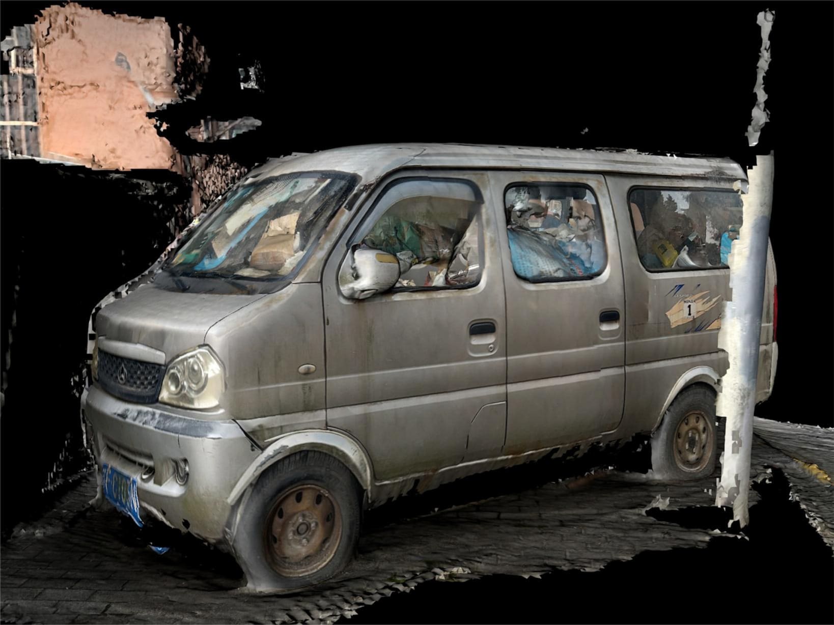 Zombie car 3D scan